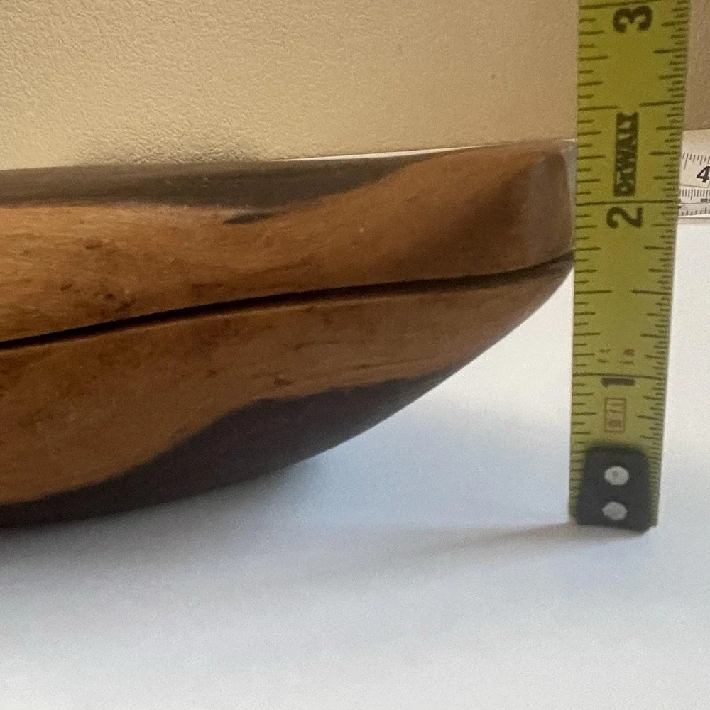 Vtg Mcm Hand Carved Wood Duck Trinket Box Hinged Sculpture Folk Art 1960's